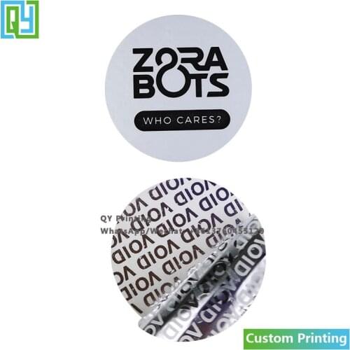 1000pcs 40x40mm Free Shipping Custom Logo Security Label Sticker Warrenty Security Void Open Safty Sticker