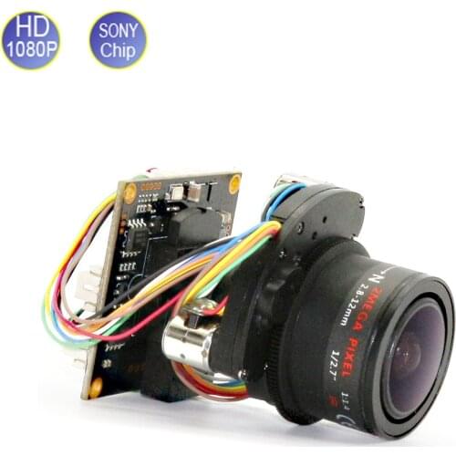 1080P Motorized AHD Camera 2.8-12mm Zoom & Auto Focal Lens SONY IMX323 CMOS UTC Coaxial OSD Control Module Board Free Shipping