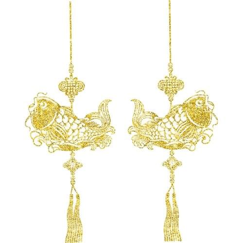 2pcs Traditional Chinese Wall Decals PVC Wall Sticker New Year Wall Decor Window Stickers Home Decor