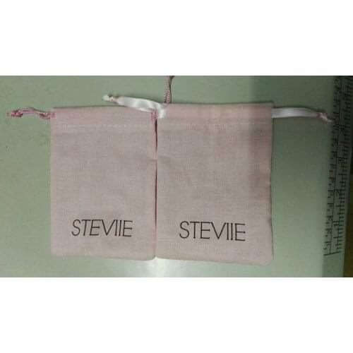 200pcs free shipping cotton jewelry pouch gift pouch 9*12cm small drawstring bag with custom logo for jewelry gift packaging bag