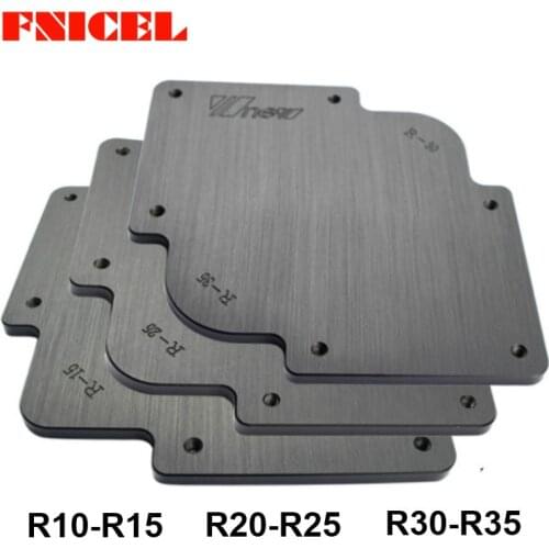 3Pcs R Round Corner Radius Jig Router Templates Bakelite Plate and Router Bit Bearing Engraving Machine for Woodworking Tools