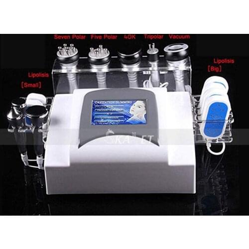 7 In 1 Vacuum Rf 40K Cavitation Laser Slimming Machine Vacuum Tripolar Rf Cavitation Slimming Beauty Machine