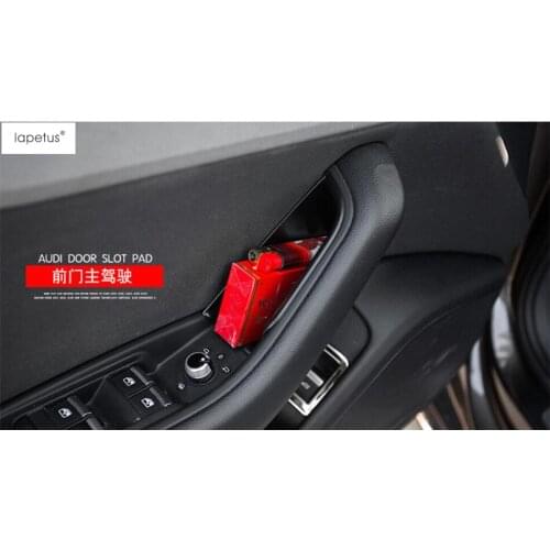 Accessories Fit For Audi A4 B9 A5 Avant Allroad Quattro 2016 - 2020 Front Door Handle Armrest Container Holder Tray Storage Box