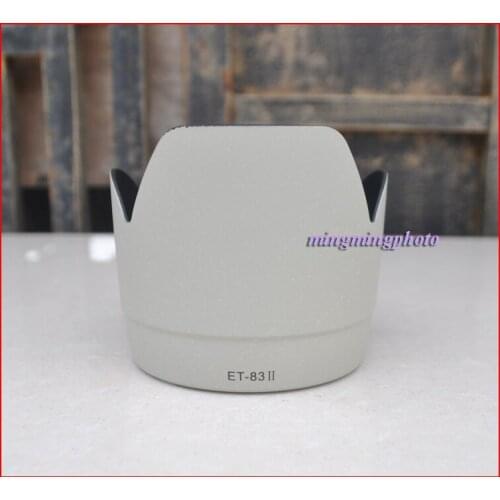 White Lens Hood Tulip Flower Shade for Canon 70-200mm USM Non-IS 77mm(ET-83II)