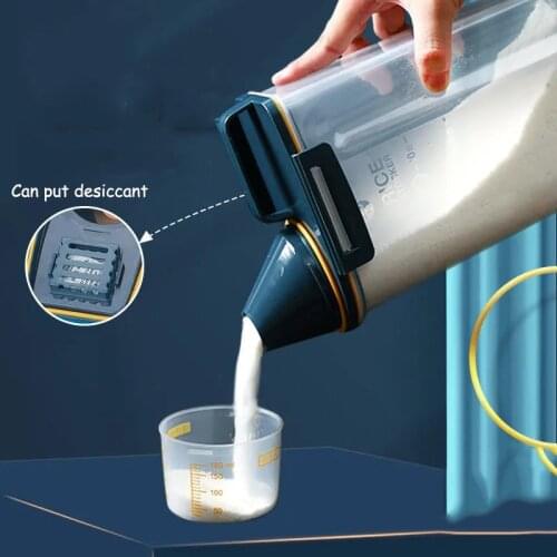 2.5L Washing Powder Bucket Creative Drying Container Storage Tank Box Grain Washing Powder Household Covered Sealed Bottle