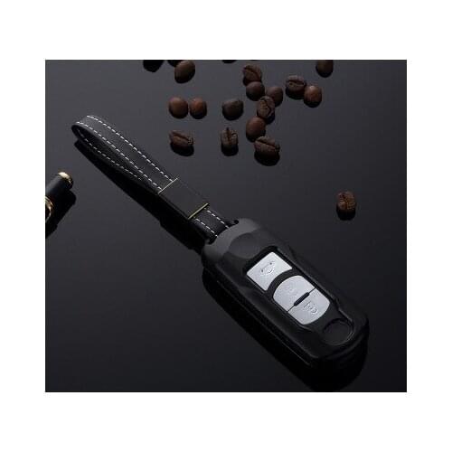 Alloy Car Key Case Cover holder For Mazda 2 3 6 Axela Atenza CX-5 CX5 CX-7 CX-9 2015 2016 2017 key case wallet