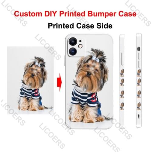 Custom Case for Vivo X60 Pro Plus X50 X30 IQOO 7 5 Neo U3 Z3 S9 S9e Case Liquid Silicon DIY Printed Side Full Camera Cover Funda