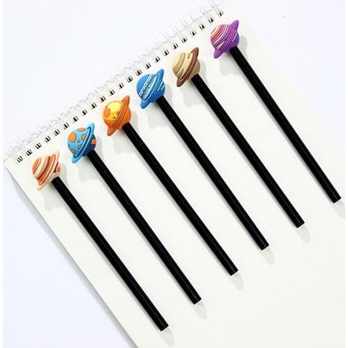 Q07 2X Fantastic Galaxy Starry Sky Planet Gel Pen Writing Signing Pen Student Stationery School Office Supply Kids Gift