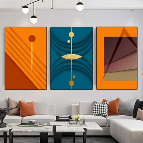 Modern Abstract Geometric Pattern Canvas Painting Nordic Living Room Minimalist Posters and Prints Wall Home Decoration Pictures