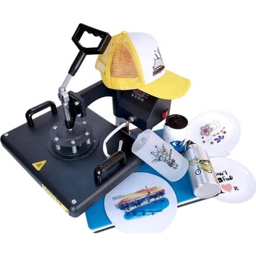 T shirt 4/5/6/8 in 1 combo largge heat press machine sublimation