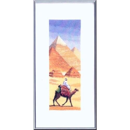 Precise Printing Fishxx Cross Stitch Kit C146 Egyptian Pyramid Scenic Spots Desert Camel Handmade Embroidery Decorative Hanging