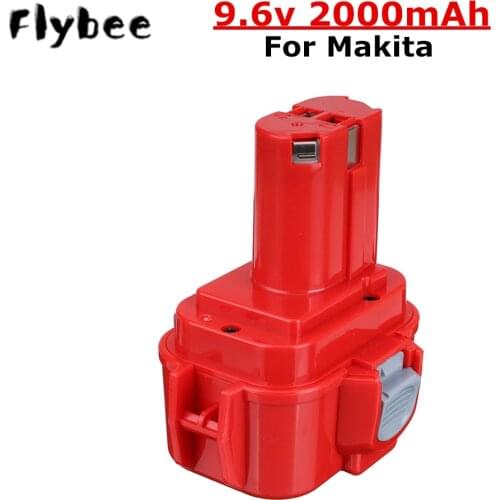 9.6V 2000mAh Ni-CD Power Tools Rechargeable Battery for Makita 9120 9122 6207D 6261D 192595-8 192596-6 Screwdrive Bateria