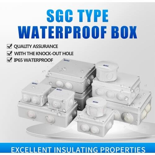 MANHUA Waterproof box 400*300*170mm IP65 ABS Polycarbonate Enclosure Box junction box with a front panel Distribution enclosure