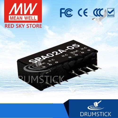 MEAN WELL SPA02 1.8W/2W meanwell 5V0.4A 12V0.167A 15V0.133A DC-DC Regulated Single Output Converter