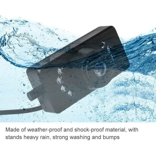 License plate frame reversing camera IP69 HD night vision license plate reversing camera