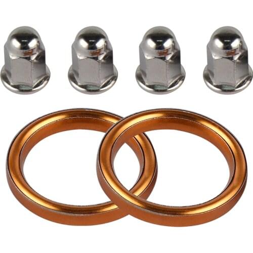 Motorcycle Exhaust Gasket With Nuts For Honda CB500K CB550K CB550F VF500F VF700 VF750 VFR750 VFR800FI VFR800