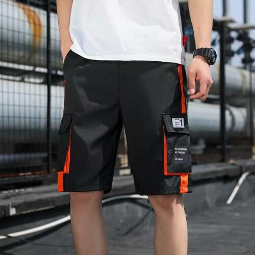 Fashion Shorts Mens 2020 Streetwear Elastic Waist splice Knee Length Men Shorts Casual Jogger Hip Hop Sweatpants Mens Shorts
