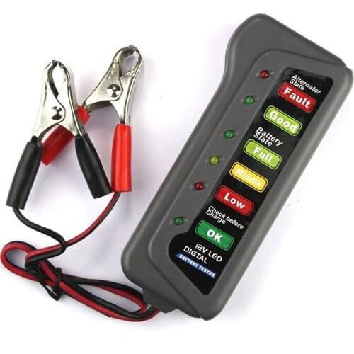 Battery tester 12V LED Battery Alternator Tester For Cars and Trucks Accessory