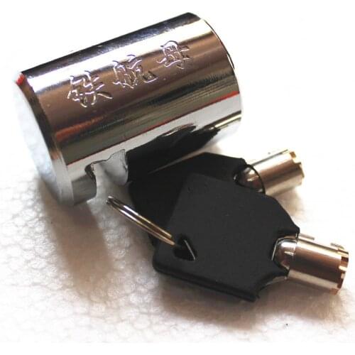 Bicycle disc brake lock mountain bike car battery steel plate lock anti-theft lock car lock