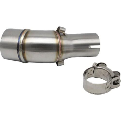 High quality stainless steel motorcycle exhaust intermediate pipe connection