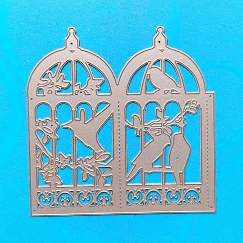 YINISE Metal Cutting Dies For Scrapbooking Stencils BIRDCAGE LAMPSHADE DIY Paper Album Cards Making Embossing Folder Die Cuts