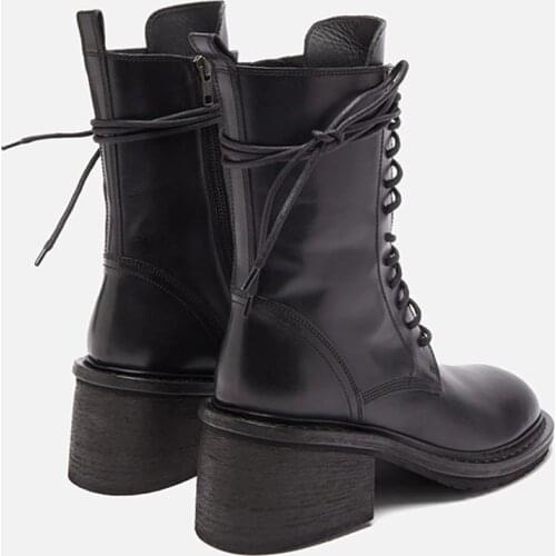 MUMANI Woman‘s Ankle Boots 2020 New Genuine Leather Platform Boots Motorcycle Boots Winter Boots Utumn Boots Martin Boots Punk