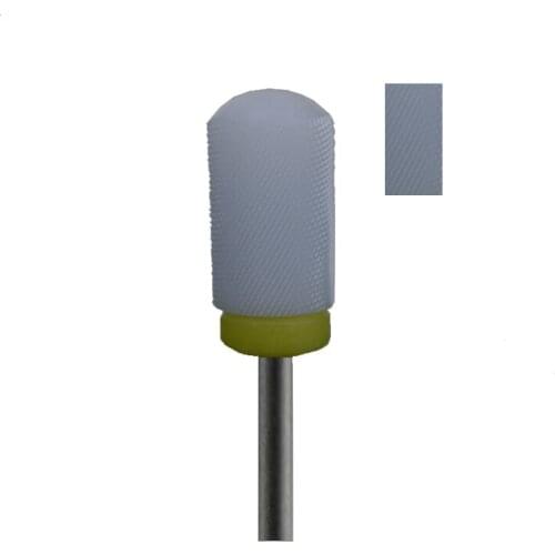 1pcs White Ceramic Nail Drill Bit - Large Smooth Top Bit - XF