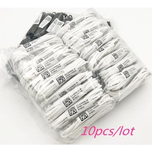 10 pieces/lot For s6 Earphone in-ear earpiece with microphone for MP3 MP4 Samsung Galaxy S7 S6 Edge for s8 earphone