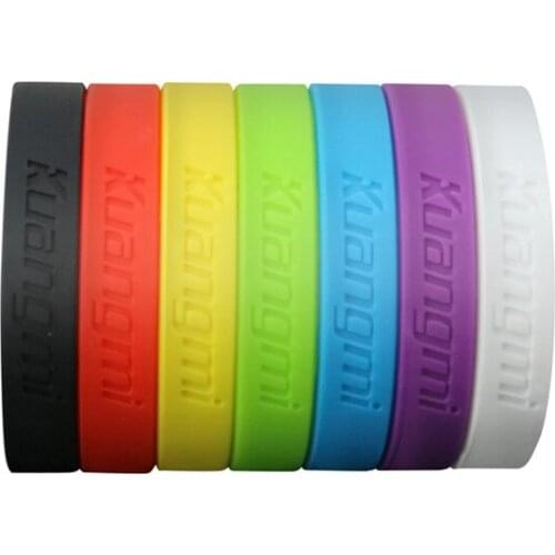 10 Pcs New Kuangmi Gym Bodybuilding Basketball Power Bands Bracelets Fitness Sport Silicone Wristbands Decoration