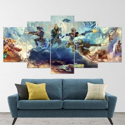 5 Piece Wall Art Canvas Game Posters Future Warrior Pictures And Prints Home Modern Living Room Wall Decoration Paintings