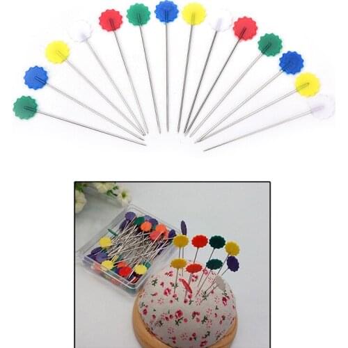 6/50/80/100Pcs/Pack Patchwork Needle Craft Flower Button Head Pins Embroidery Pins For DIY Quilting Tool Sewing Accessories new