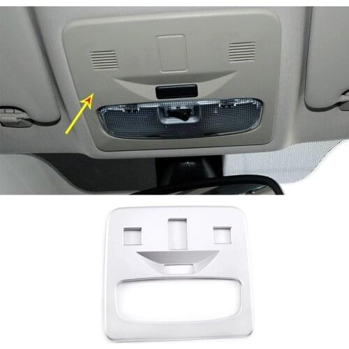 ABS Car Styling for Land Rover Freelander 2 2003-2015 Car Front Reading Light Frame Trim Sticker chrome Car Interior Accessory