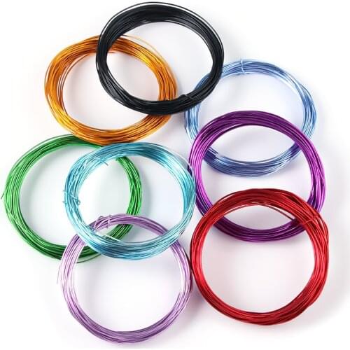 10m Length Alumina Coil Wire Colorful 1mm Diameter Beading Line For DIY Necklace Bracelet Jewelry Making Accessories