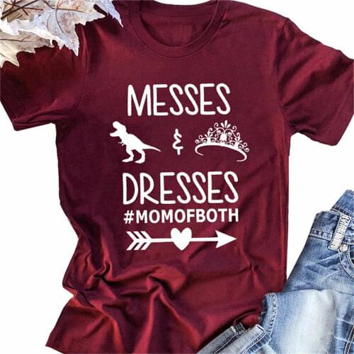 MESSES DRESSES MOMOFBOTH Letter Print Harajuku T shirt mother days gift vintage slogan quote tees graphic cotton grunge art tops