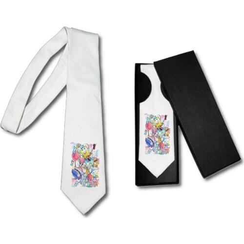 ELEGANT TIE CHARACTERS UNDER THE SEA soft polyester