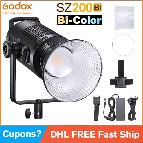 Godox SZ200Bi SZ200 Bi Bi-Color LED Video Light 2500-6500K 150W for tiktok youtube live photography studio,PK Aputure 100D 200D