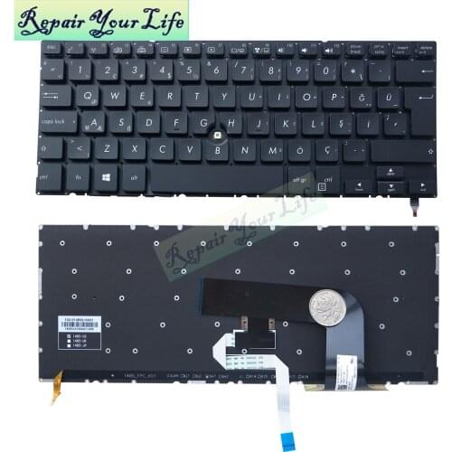 Laptop keyboard TR Turkey for Asus Pro Advanced BU201 BU403UA BU403 Backlit black hot 0KNX0-2600TU00 MP-14B56TQJ5282