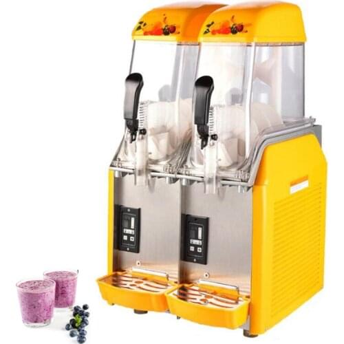 Commercial Snow Melting Machine Slush Machine Cold Drink Maker Electric Sand Ice Machine 12L*4