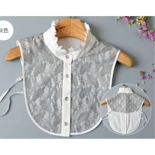 Lace Fake collar Detachable collar Woman decorative collar Blouse collar Wrinkles