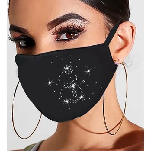Fashion Mascarillas Bling Mask For Face Reusable Mask Female Mascarillas Halloween Cosplay Mondkapjes Wasbaar Tapabocas Masque
