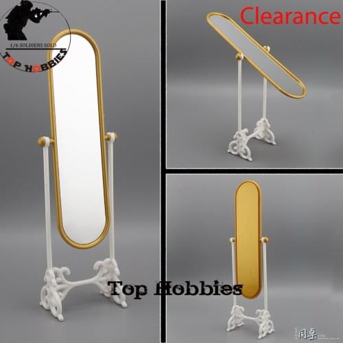 Mini Full-length Fitting Mirror 27cm Dressing 1/6 Doll Furniture Accessories Makeup Mirror Model mini Furniture Ornaments Landin