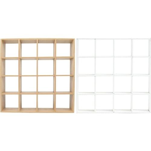 Miniature Wood Storage Rack Organizer for 1/12 Scale Dollhouse Accessory