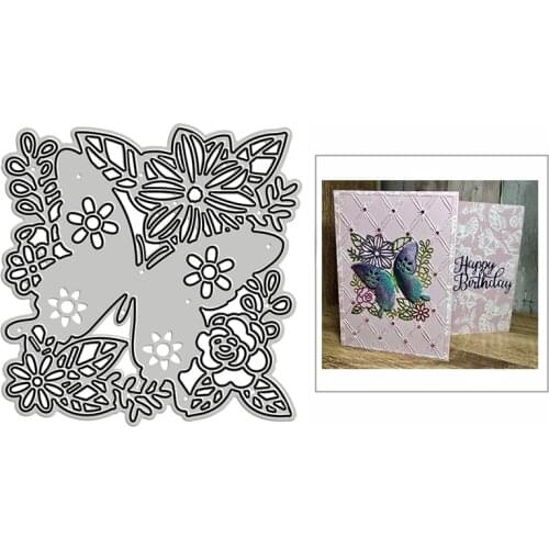 New Butterfly In The Flowers Craft Embossing Mold 2021 Metal Cutting Dies for DIY Decor Scrapbooking Album Card Making No Stamps