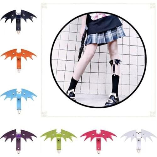 Fashion Street Shooting Wings Foot Ring Garter Belt Girl Club Party Accessories Trendy PU Leather Leg Chain Jewelry Women Bijou