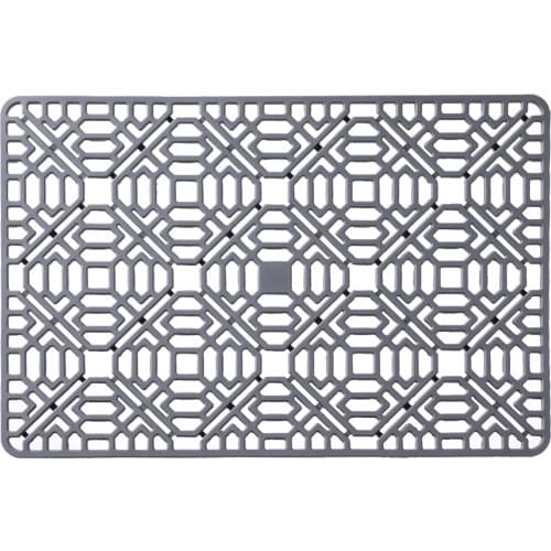 Stainless Steel Bottom Farmhouse Drain Silicone Pad Kitchen Grid Multicolor Bowl Ceramic Sink Protector Mat Heat Resistant Dish