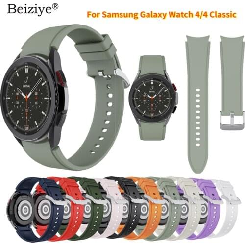 Silicone Strap For Samsung Galaxy Watch4 classic 42mm 46mm Wristband Strap For Galaxy Watch 4 44mm 40mm Original band Bracele