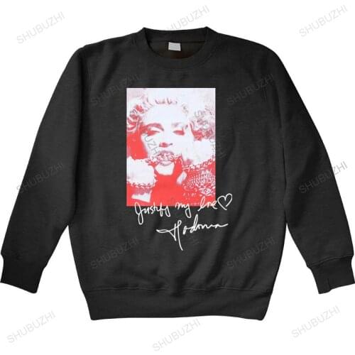 Men sweatshirt spring High Quality Madonna Signature hoodies Men unisex sweatshirt men top