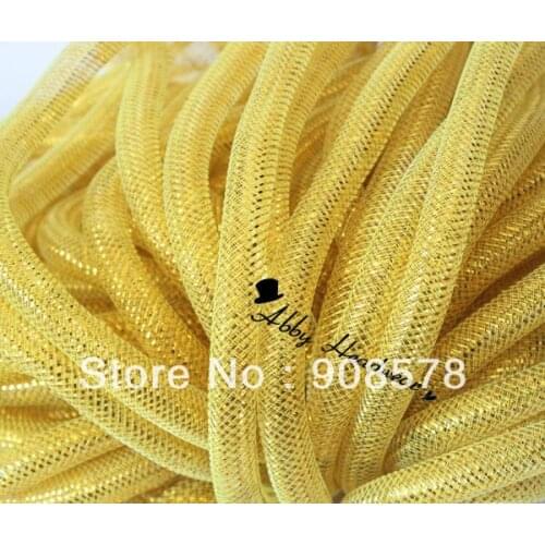 Tubular Crin Gold Bright - 16mm - 60 Yards of Crin Cyberlox Stretch Tubing