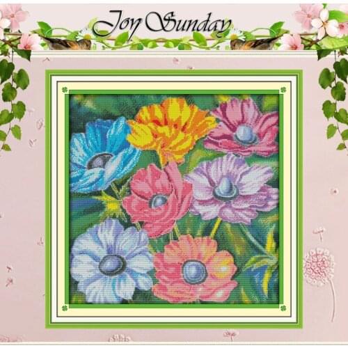 Gorgeous Sunny Flower Counted Cross Stitch 11CT 14CT Cross Stitch Sets Wholesale Chinese Cross-stitch Kits Embroidery Needlework