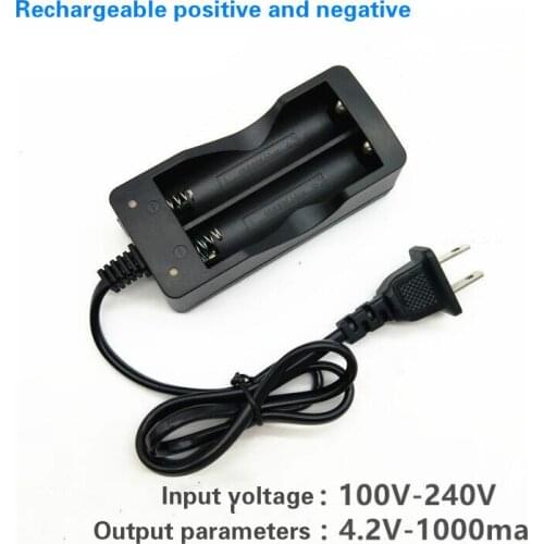 Battery charger 18650 EU US Plug 2 slots Smart charging 18650 battery Li-ion Rechargeable Battery charger